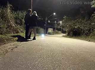 Street Police Bareback Blonde Big Ass Blowjob Handjob Cum in Mouth