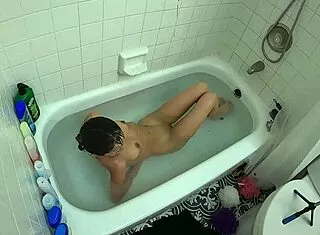 candy cruise gags on cock in pool tub