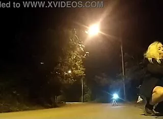 Street Police Bareback Blonde Big Ass Blowjob Handjob Cum in Mouth