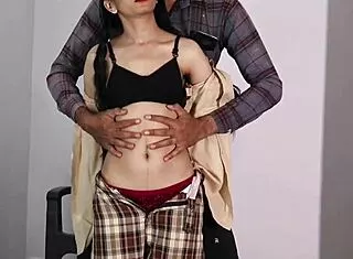 Teacher Pounds Schoolgirl's Tight Pussy with Monster Cock Hardcore