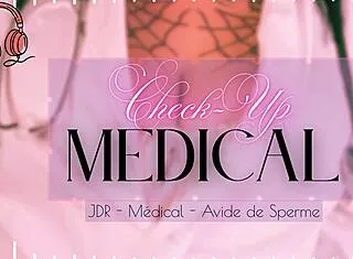 French medical cock milking lactating check-up