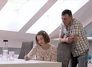 old gentleman seduces young beautiful 18+ babe gently
