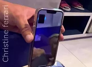 hotwife gets fucked hard by stud while hubby watches video call 😈 creampie finish!