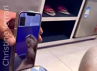 hotwife gets fucked hard by stud while hubby watches video call 😈 creampie finish!