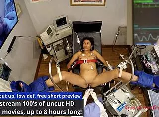 miss mars squirms as doc tampa & nurse kristen zap her pussy with e-stim toys 😩⚡🔥 girlsgonegyno exclusive!