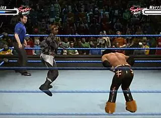 marissa dominates john morrison in intense wrestling fetish match