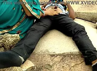 Widow Aunt Fucks Stranger's Huge Dick Public Jungle