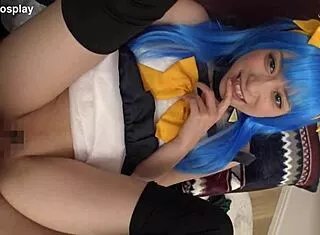 naughty cosplay heroine yua kiriyama cums hard teasing for more!