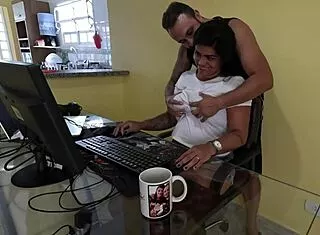 Nicoly Mattos Surrenders Ass After Boss Cock Suck
