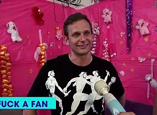 Lucky fan fucks Tory Lane and Megan in wild threesome ride.