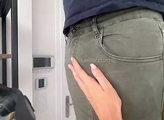 french milf slut traps repair guy for rough doggystyle pounding by huge cock