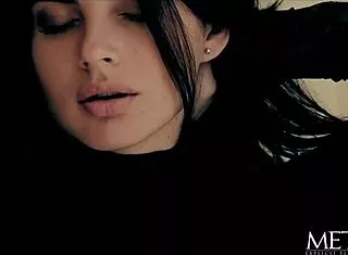 Stunning Model Fingers Hairy Pussy to Intense Orgasm