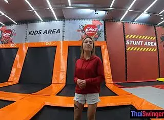 thai milf amateur trampoline fun home pov doggystyle big cock girlfriend