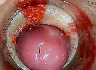 Camera Deep Inside Oiled Tight Pussy Captures Huge Creampie ASMR