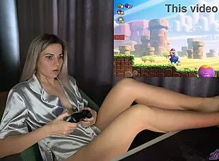 horny cosplay girl squirms and cums hard from vibrating toy on live stream