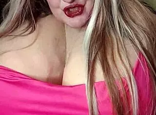 Susi Flaunts Massive Boobs In Red Dress With BBC Toy Play