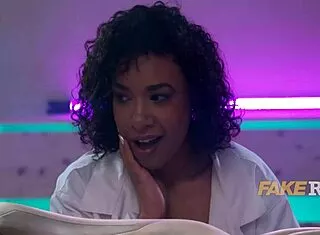 curly ebony pussy fucked hard interracial mirror style