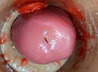 Camera Deep Inside Oiled Tight Pussy Captures Huge Creampie ASMR