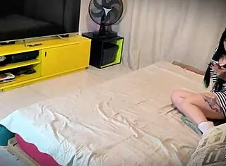 goth tiny 18+ gets pussy fucked hard creampied deep