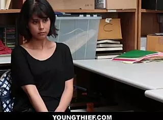 Cute Brunette Shoplifter Penelope Reed Fucked After Strip Search