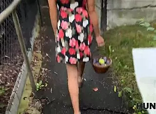 hunt4k. rough outdoor sex with czech stranger beats fruits as medicine