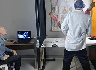 Corno Takes Wife To Clandestine Gynecologist For Humiliating Fuck