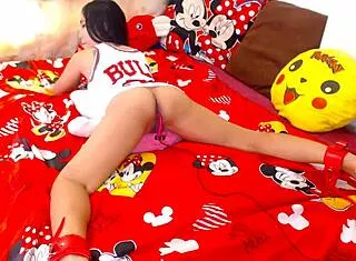 Skinny asian slut takes first time bruno bbc creampie deep