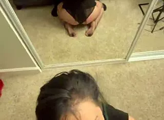 Lilith begs cum on tongue during hard face throat fuck