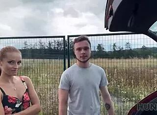 hunt4k. rough outdoor sex with czech stranger beats fruits as medicine
