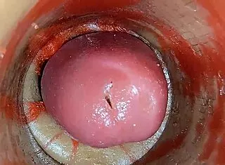 Camera Deep Inside Oiled Tight Pussy Captures Huge Creampie ASMR