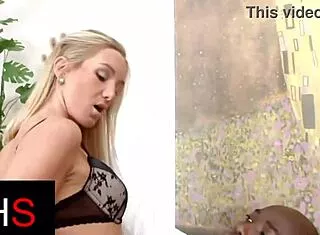 A Blonde Milf Whore And Girl Slut Take Black White Anal