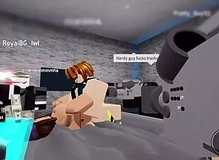 dude, this roblox nerd's cock is wrecking my bimbo pussy!