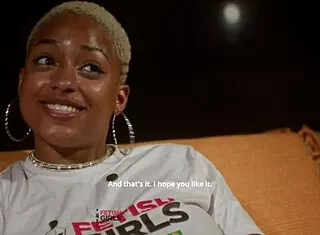 hey chat what's up with vicky menage's cute latina interview vibes?