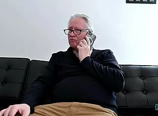 samantha sparkle tempts grandpa hans with tight model pussy