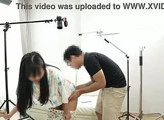 Myanmar Girl's Backstage Buttplug Tease