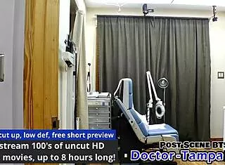 Dr Tampa Tests Solana's Shaved Pussy