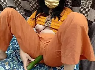 pakistani stepdad catches girl with cucumber then pounds her hard