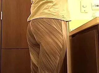 I hid a camera in my spanish uni classmate's bathroom for secret upskirt peeks