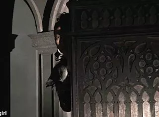 skinny slut flashes shaved pussy under miniskirt solo tease