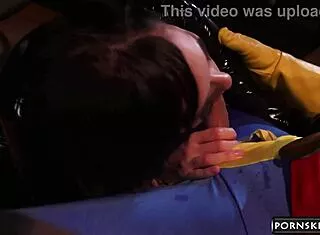 AVENGERS VS XXX-MEN ZOE VOSS DEEPTHROATS MARCUS LONDON IN LATEX!