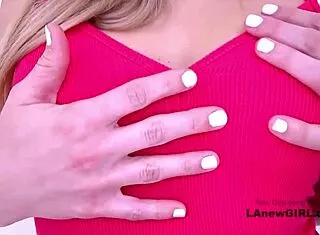 hot nymph creampie filled during teasing porn casting interview