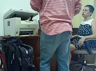 Boss Lady Forces Employee Pussy Lick in Hidden Office Femdom Domination