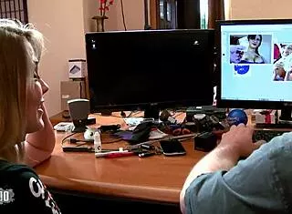 larry fucks me his horny secretary bitch deep