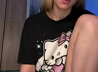i finger my pink perfect pussy hard with huge dildo
