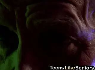Petite Shaved Blonde Teen Slut In Witch Costume Fucks Old Man Missionary Hardcore Blowjob