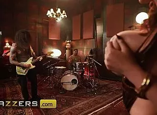 Abigaiil Morris Chained In Heels, Gagging On New Year's Cock Creampie