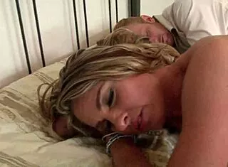 Amanda rides long bbc creampie while cuckold husband watches HD
