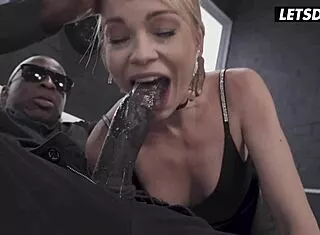 Rebeca Black's tight ass stretched to limit by massive black cock deep anal pounding!