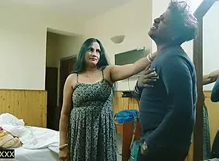 Hey, that hot milf bhabhi gets romantic with her black devar's cock