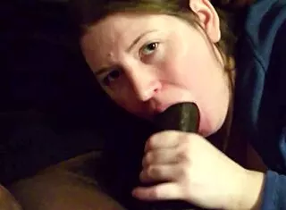 Sexy Amazon Samantha Sucks Cum from Black Monster Cock